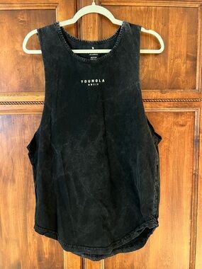 YoungLA black acid-wash tank | Size M | Like New | Muscle Tanks | Body Building